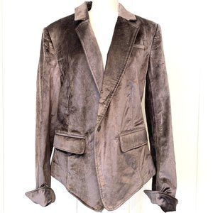 FREE PEOPLE Crushed Velvet Jacket